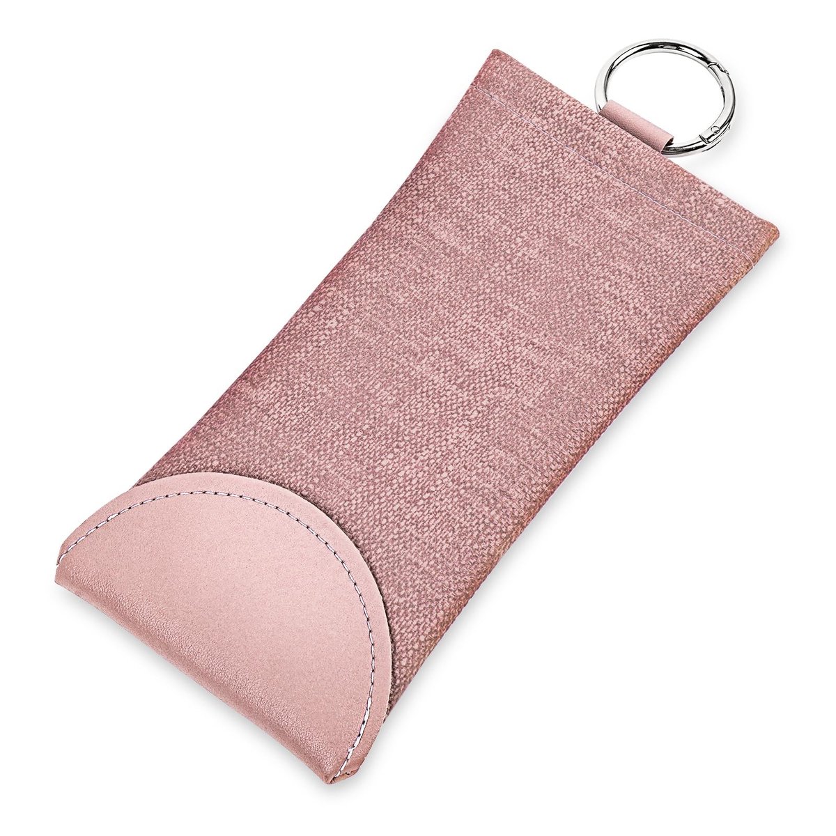 Dailygoods - Dailygoody - Oversized Zonnebrillentas - Grote Montuur Brillentas - Veganistisch Leer - Roze - Zonnebril Organizer - Geschikt voor Diverse Merkmo