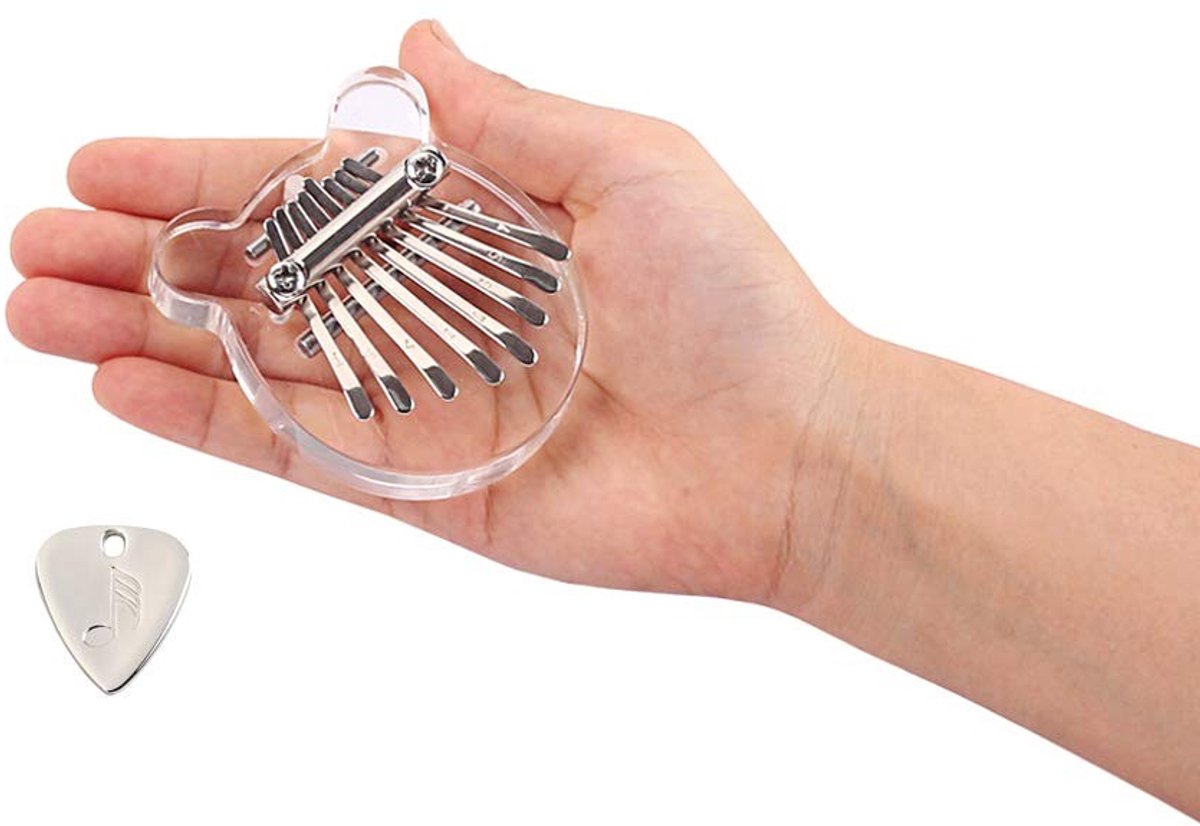 Dailygoods - Dailygoody - Mini Kalimba - Vingerspelen - Hoogwaardig Hout - Mahonie - Muzikale Accessoires - Perfect Cadeau voor Muziekliefhebbers - Compact Fo