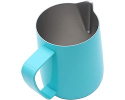 Melkopschuimer RVS - Melkkannetje Opschuiven - Cappuccino Latte Maken - Precisie Tuit Ontwerp - 350 ml - Groen