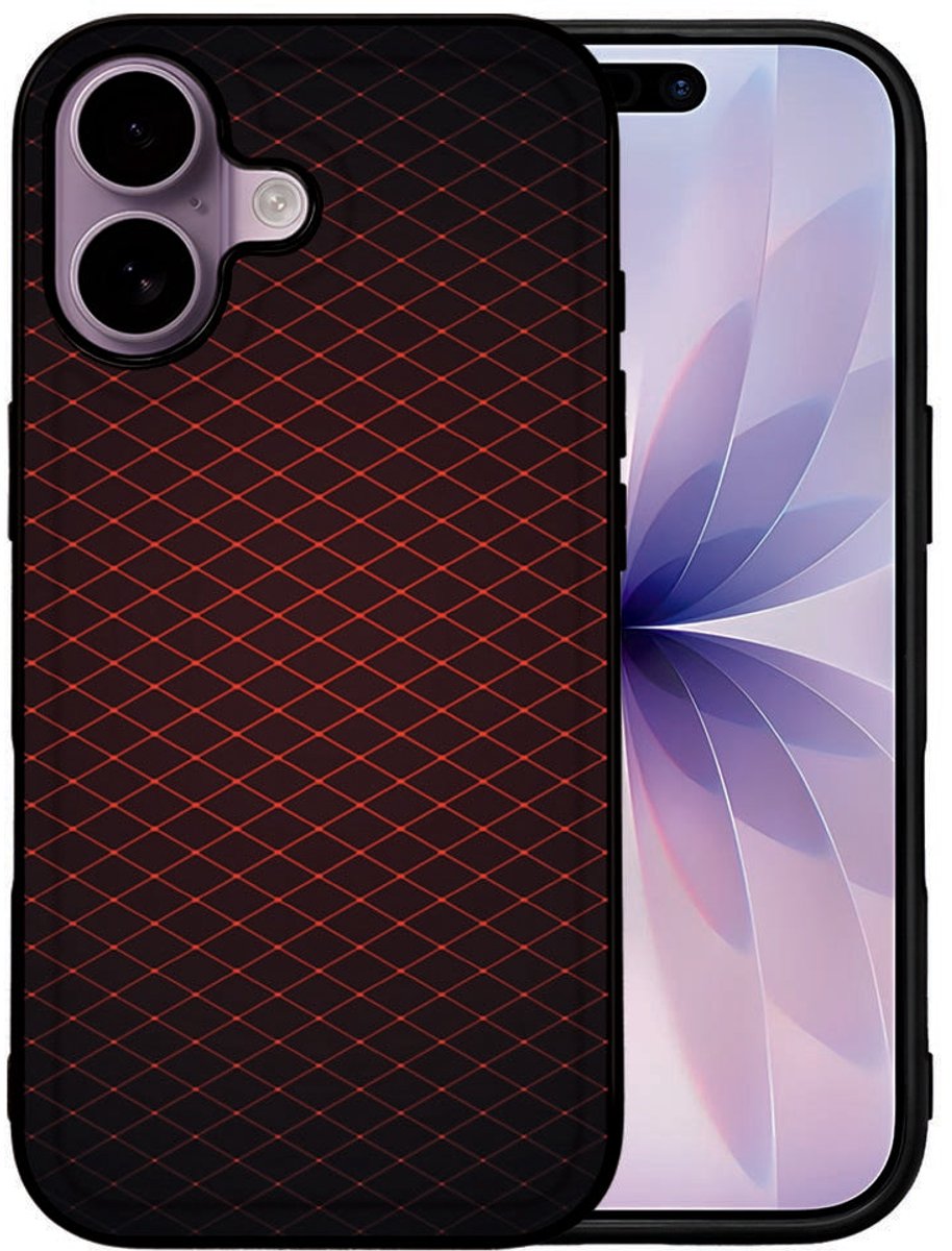 Apple iPhone 17 Back Cover Geruit Rood