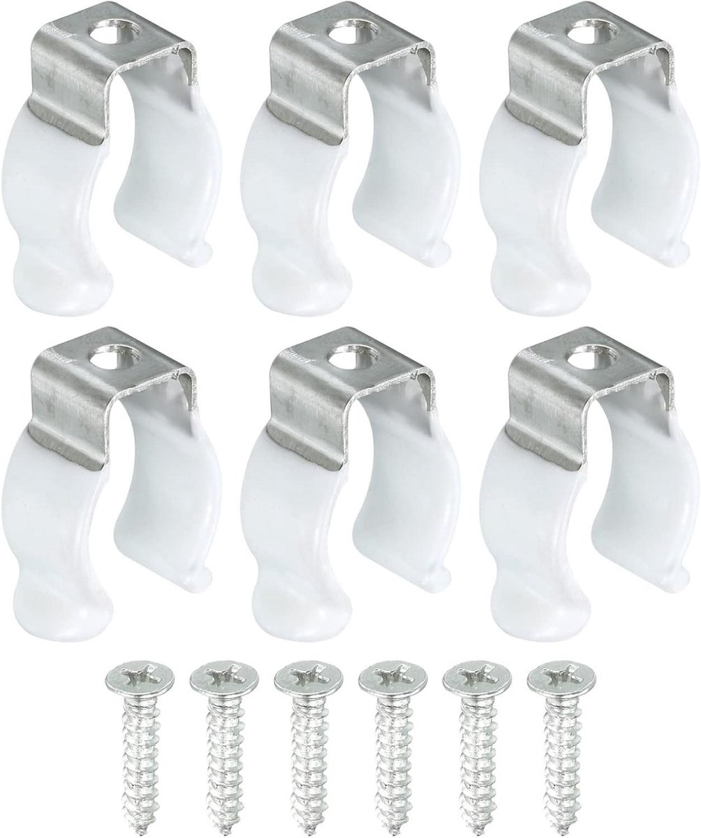 Lamp Houder Clips - Bevestigingsclips - Verlichting Installatie - Roestvrij Staal - Set van 6