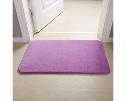 Lifup Badkamermatten, antislip dikke pluche shaggy badmatten, microvezel zacht en absorberend douchetapijt voor badkamervloer, badkuip paars 31 x 79 inch