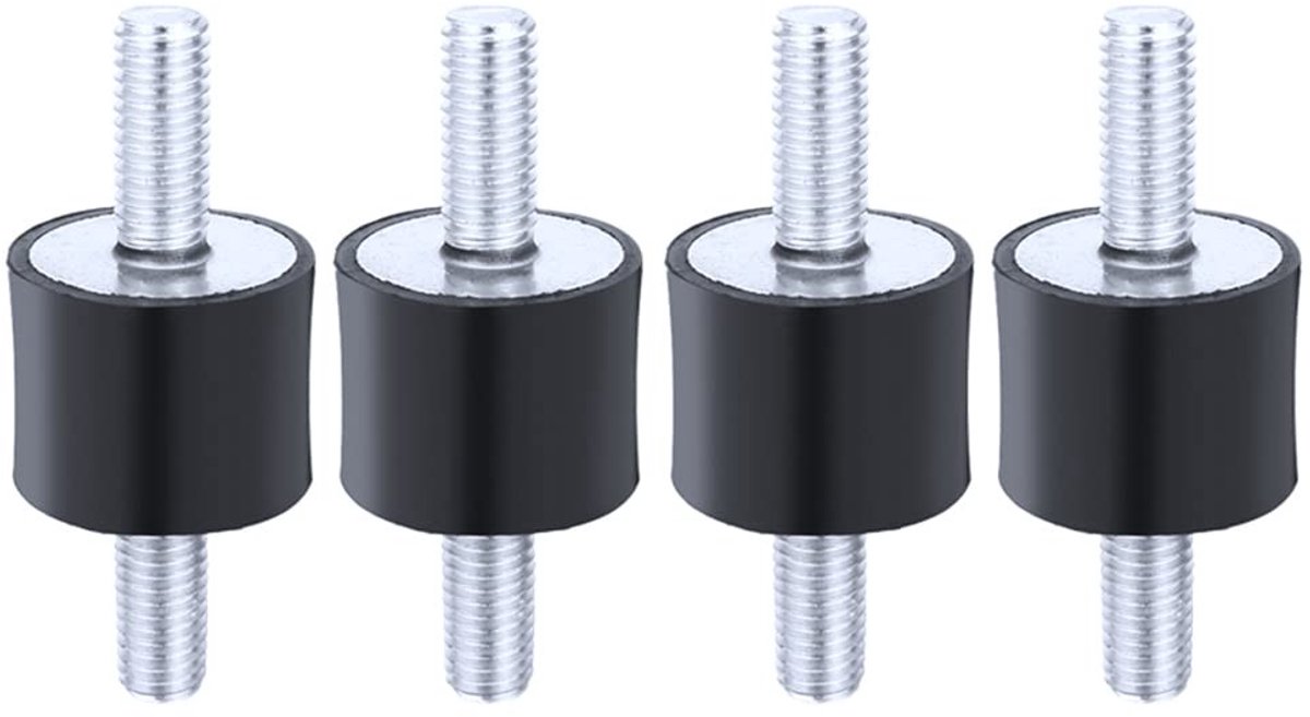 Allecto - M6 Anti-vibratie Rubber Coil Mounts voor Compressoren en Motoren