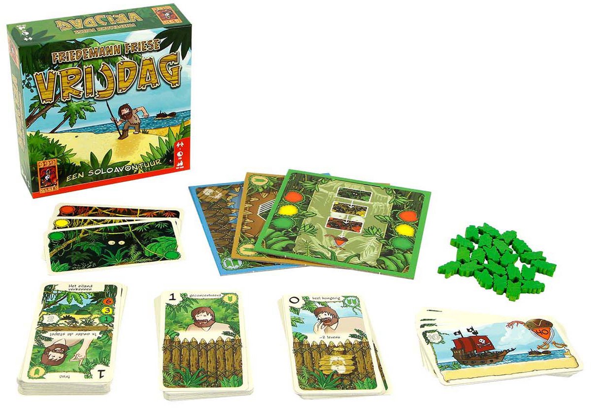 999 Games - Vrijdag - Kaartspel - Solo avontuur - Voor strategen en puzzelaars — afbeelding 9