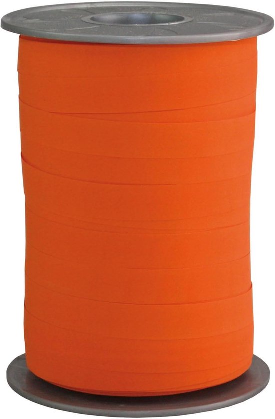Cadeaulint Mat Koper - Papierlook Lint - Geschenken Inpakken - Gemaakt in Duitsland - 200m x 10mm - Terracotta