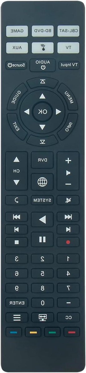 Vervangende Afstandsbediening - Universele Afstandsbediening - Home Cinema Bediening - Geen Installatie Nodig - 10 Meter Bereik - Zwart