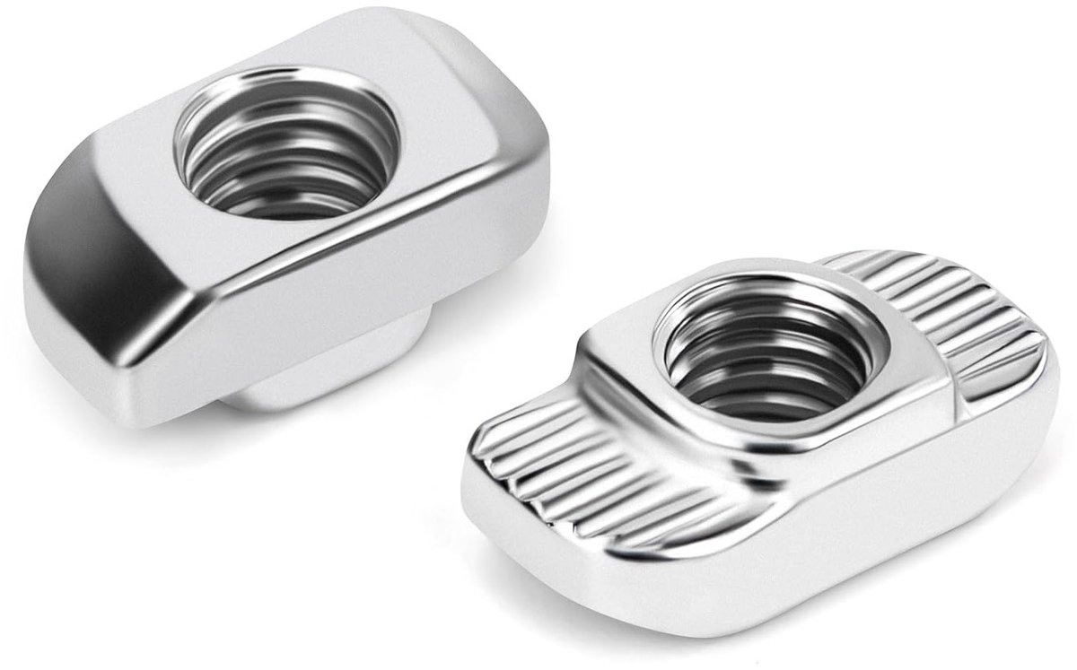 M4 Hammerkopmoeren 6mm Groef - 40 Stuks Carbon Staal T-Slot Moeren voor Aluminium Profiel Extrusie