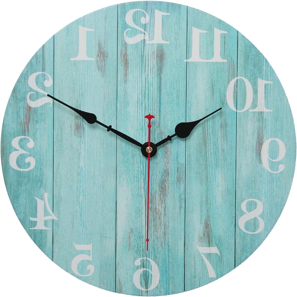 Moderne 13 Inch Wandklok - Stille en Niet-Tikkende Decoratieve Klok voor Keuken, Woonkamer en Kantoor met Eenvoudig Design en Nauwkeurige Tijdsaanduiding