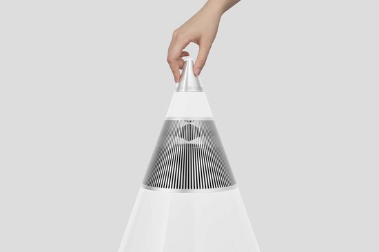 TRETTITRE TreSound1 Snow Peak - Wood - 3-weg Hi-Fi bluetooth speaker - 120W - witte pianolak van Trettitre — afbeelding 4