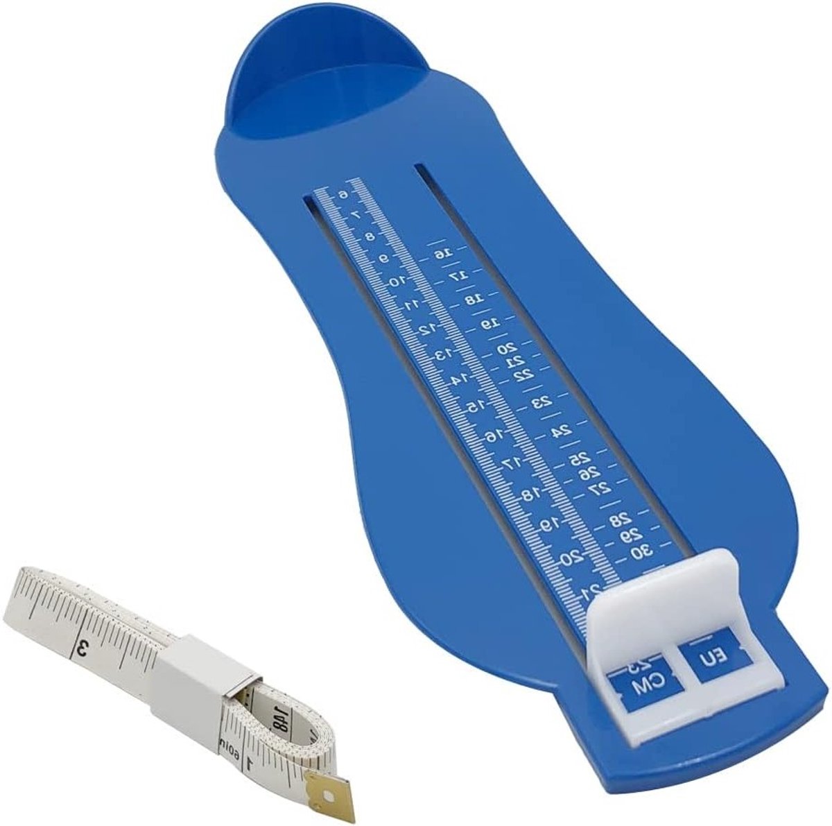 Schoenmatenmeter voor Kinderen, Volwassenen en Dames - Inclusief Meetlint voor Nauwkeurige Schoenmaatbepaling in EU/UK Formaten