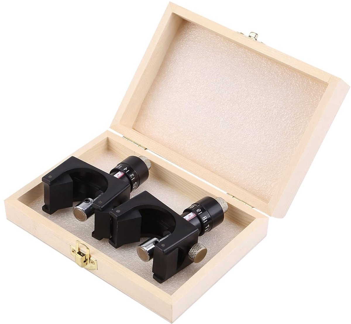 Verstelbare Snij-instelling voor Houtbewerking, 2x Magnetische Instelmeter voor Planers, Precisie Gereedschap voor Houtbewerking en Schaven