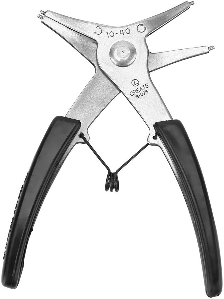 Dailygoody - Pliers - Cirkelring en Lock Ring - Ergonomisch ontwerp - Zwart - Gripgereedschap - Voor montage en demontage - Geschikt voor elke klus