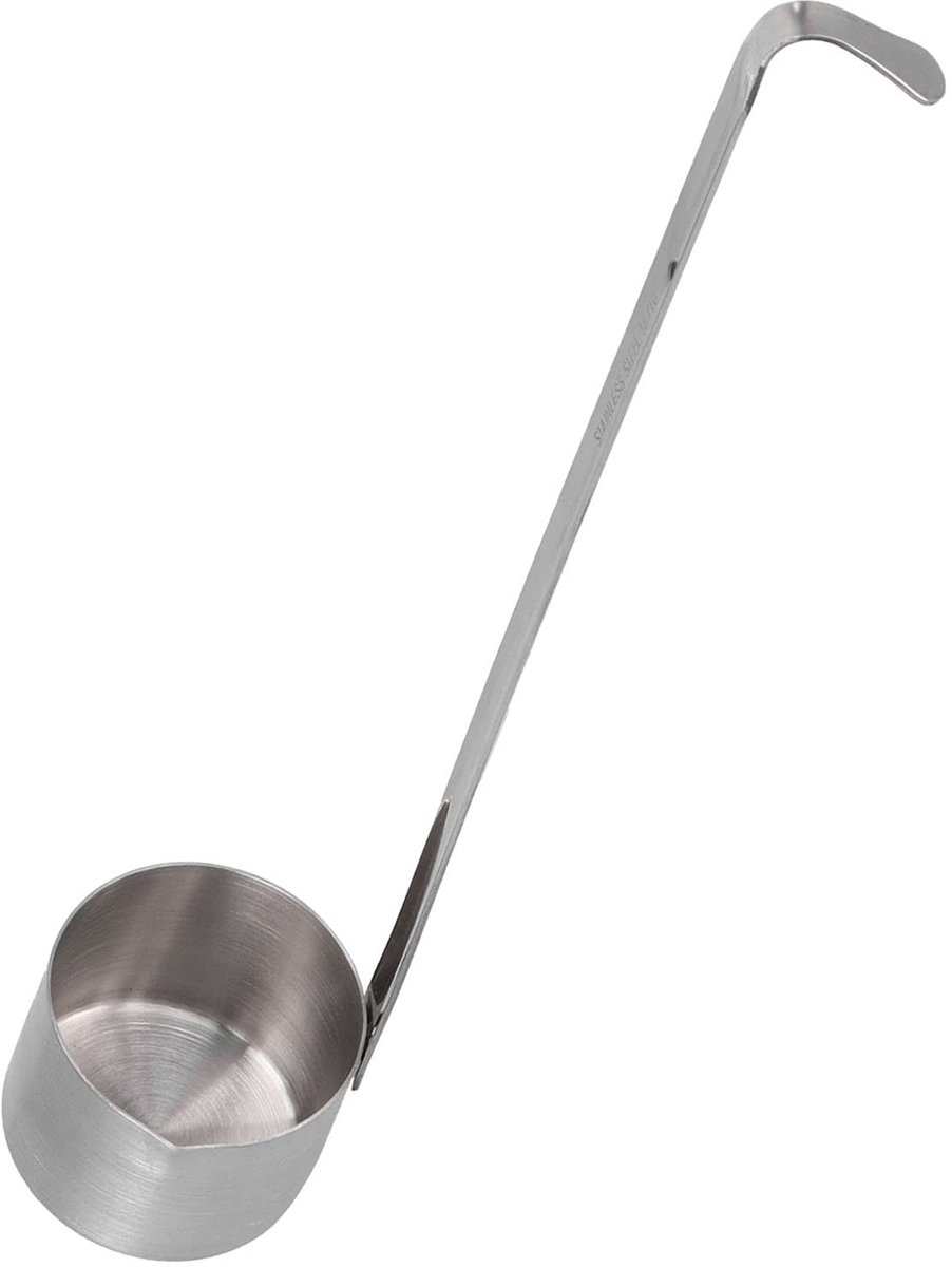Dailygoody - Pollepelschep Wijnlepel - Multifunctioneel Roestvrijstaal - 125ML - Vaatwasserbestendig - Perfect voor Wijn en Olie - Ideaal voor Ke