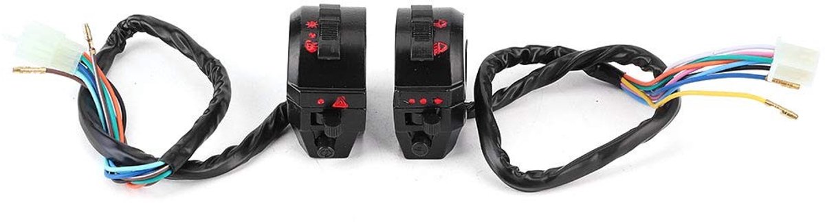 Dailygoody - Motorfiets Stuur Switch Controle - Claxon en Signaalschalter - Geschikt voor Dirt Bike - Hoogwaardige Materialen - Inclusief Links en Rechts