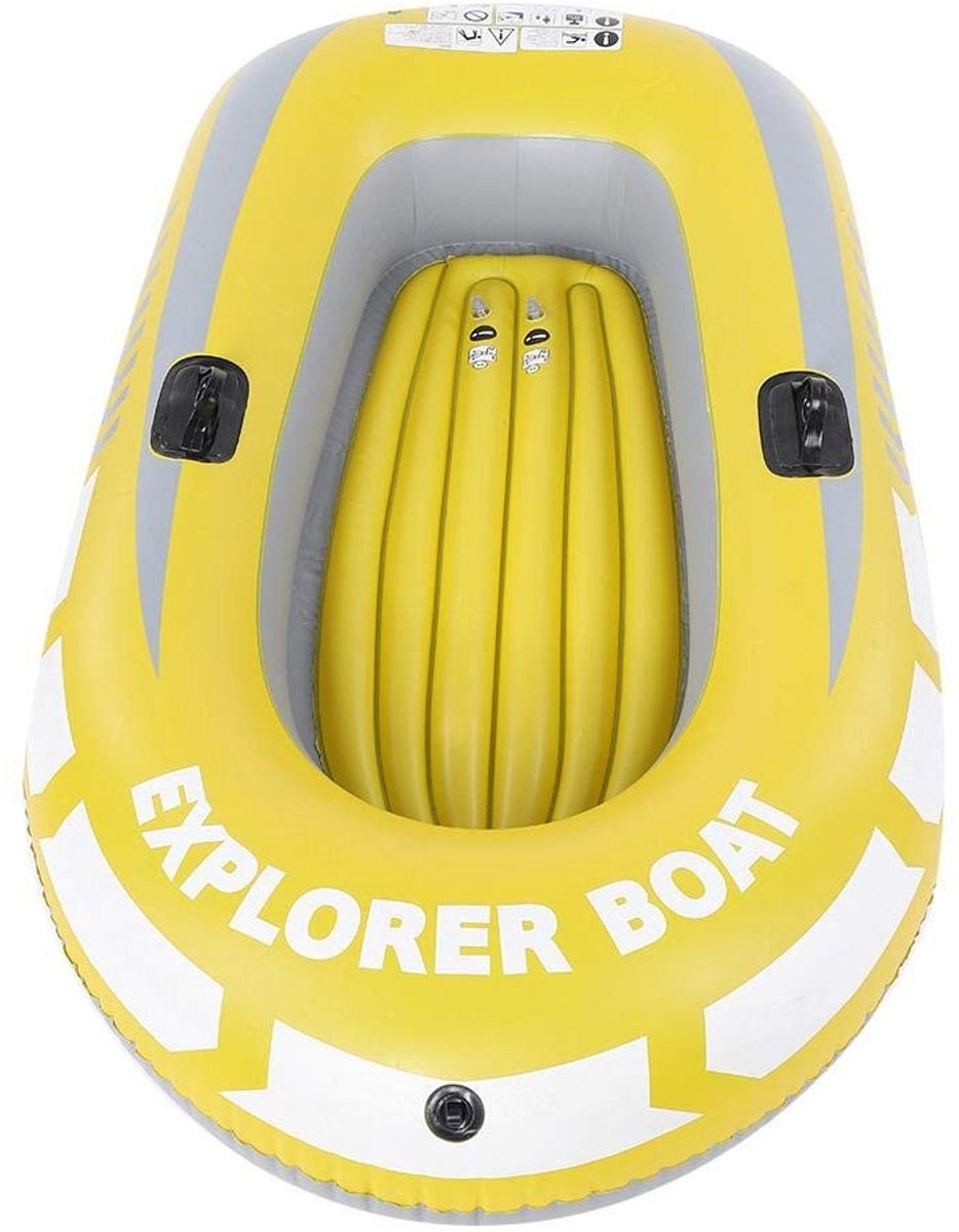 Dailygoods- Opblaasbare Boot - Vervanging voor 2 Personen - Opblaasbare Kano/Kajak - Hoogwaardig Materiaal - Draagvermogen 1,5 T - Kettinglengte 2,5 Meter