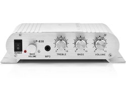 Dailygoody - Mini Hi-Fi Stereo Versterker - 2.1 Class D - 30W - Ideaal voor Auto - Thuisversterker - Hoge Geluidskwaliteit - Geschikt voor Muziekliefh