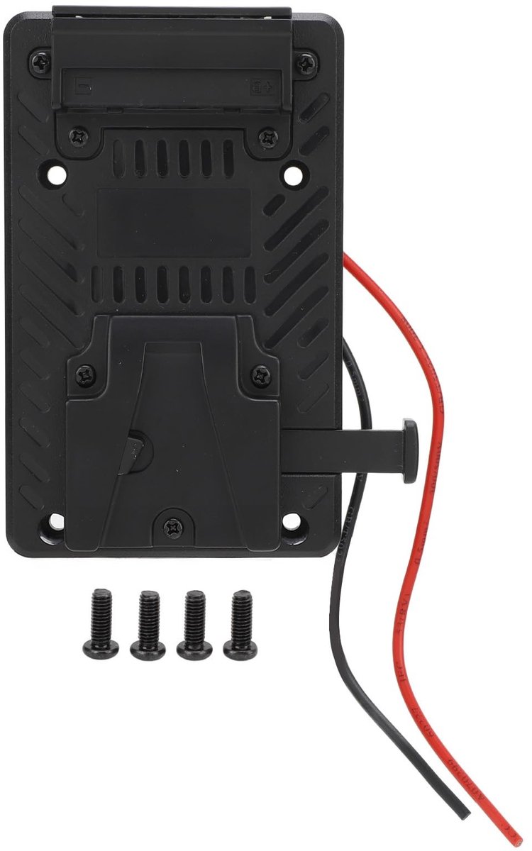 Allecto - V-mount Batterijadapterplaat - USB A & D - Verstelbare Arm - 8V 12V DC-poort - Geschikt voor NP F970 F960 F750 F770 F550 - Zinklegering