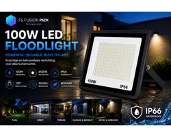 FS Fusion Pack Krachtige Floodlight 100W Waterdichte LED Schijnwerper voor Tuin en Terras-FS Fusion Pack-Terrasverlichting-Tuinverlichting-Anti-roest…