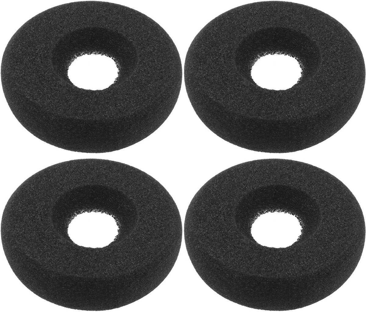 Dailygoody - Foam Oor Pads - Oorbeschermers voor Oortelefoon - Zwart - Geluidsisolatie - Comfortabele pasvorm - Geschikt voor Plantronics modellen