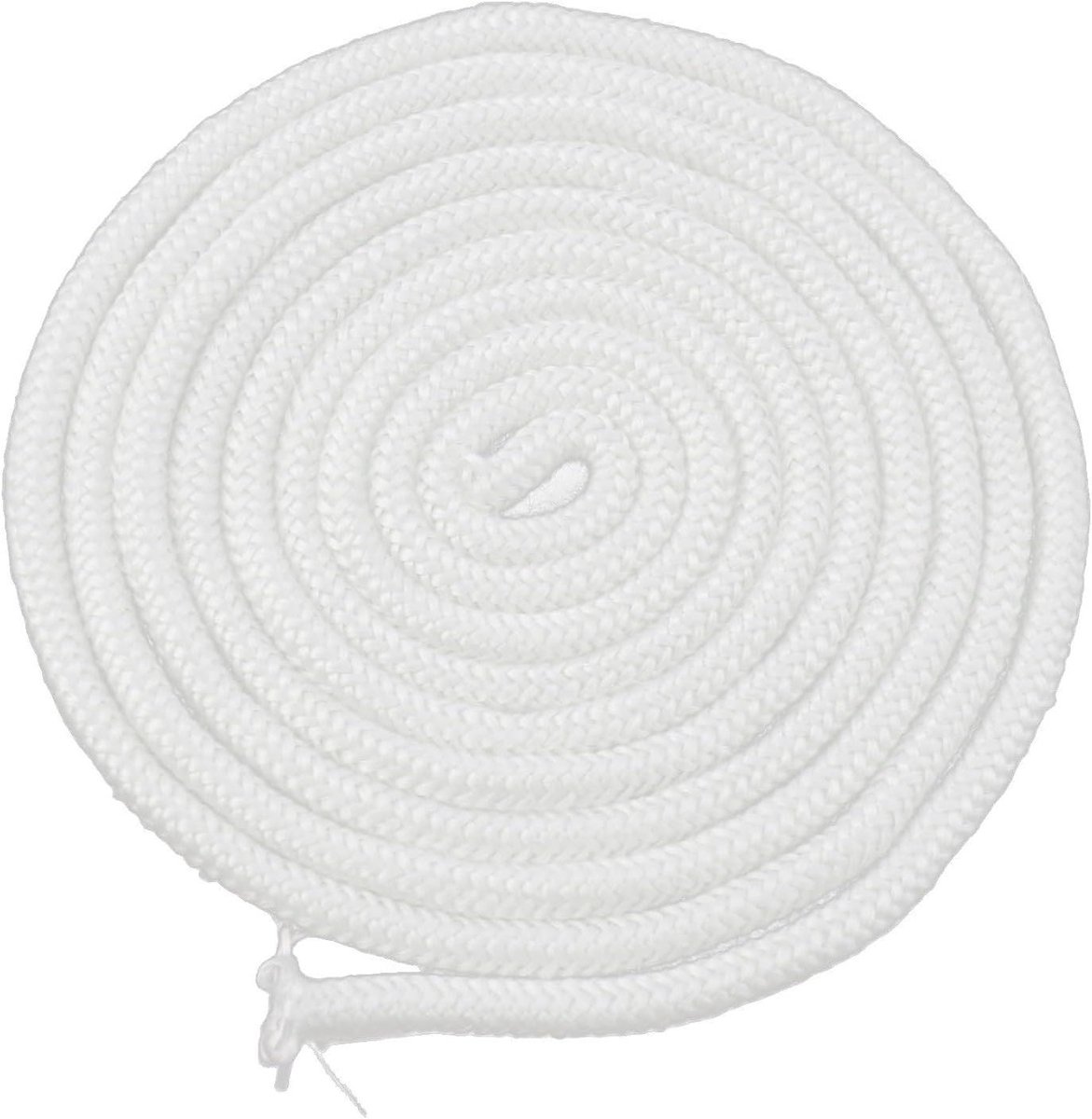 Glasvezel Kachel Touw - Vervangend Onderdeel - Hittebestendige Afdichting - Hoge Temperatuur Bestendig - 6 mm x 3 m - Wit