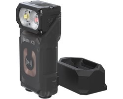 WUBEN X3 Lightok Owl EDC Flashlight - Oplaadbare Mini 1000 Lumen Zaklamp met 180° Roteerbare Kop- Black