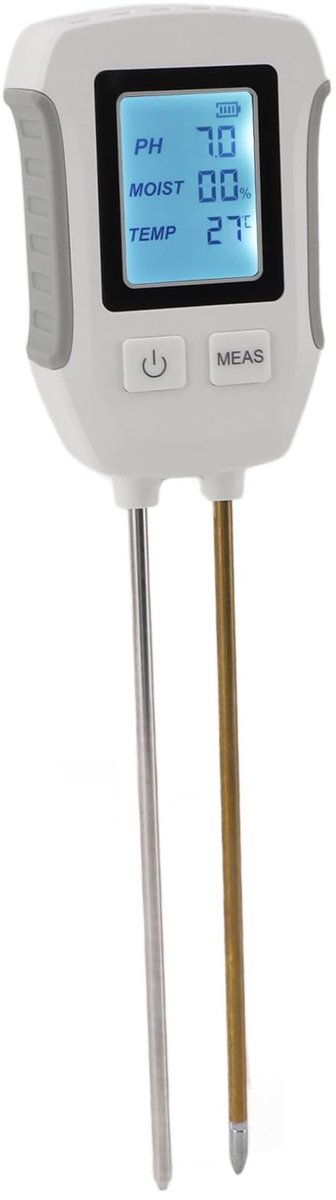Jhubersproducts - Digitale Bodemvochtmeter - Nauwkeurige pH-meting - LCD Display - Bodemtester - Geschikt voor Tuinieren en Planten - Ideaal voor Bloe