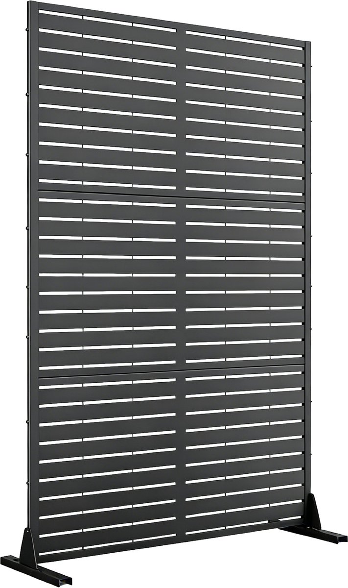 Scheidingswand Nodepp privacyscherm 180x120x40 cm antracietgrijs casa.pro