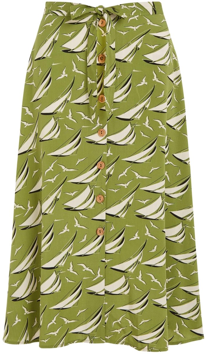 Solidchoice - Dailygoody - Damesrok - Midi Skirt - Elegant en comfortabel - Judy - Perfect voor elke gelegenheid - Stijlvol en veelzijdig - Geschikt voor dames - Ba...