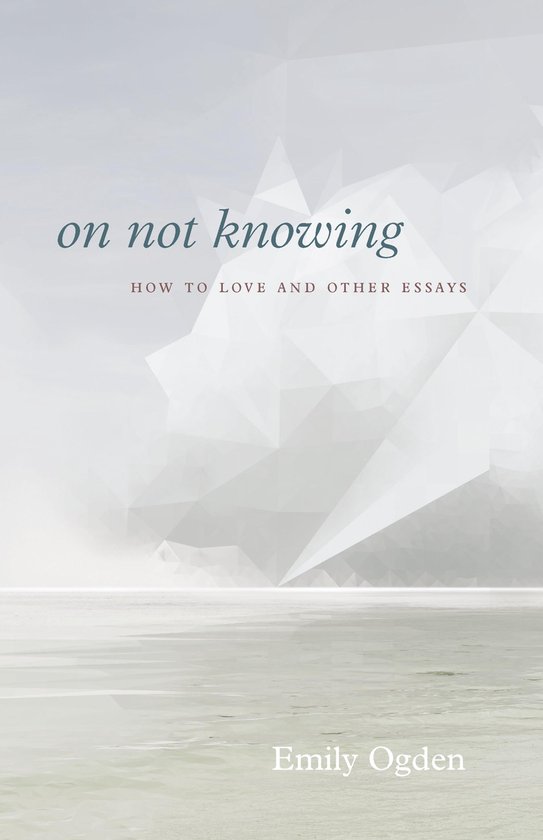 On Not Knowing - cover