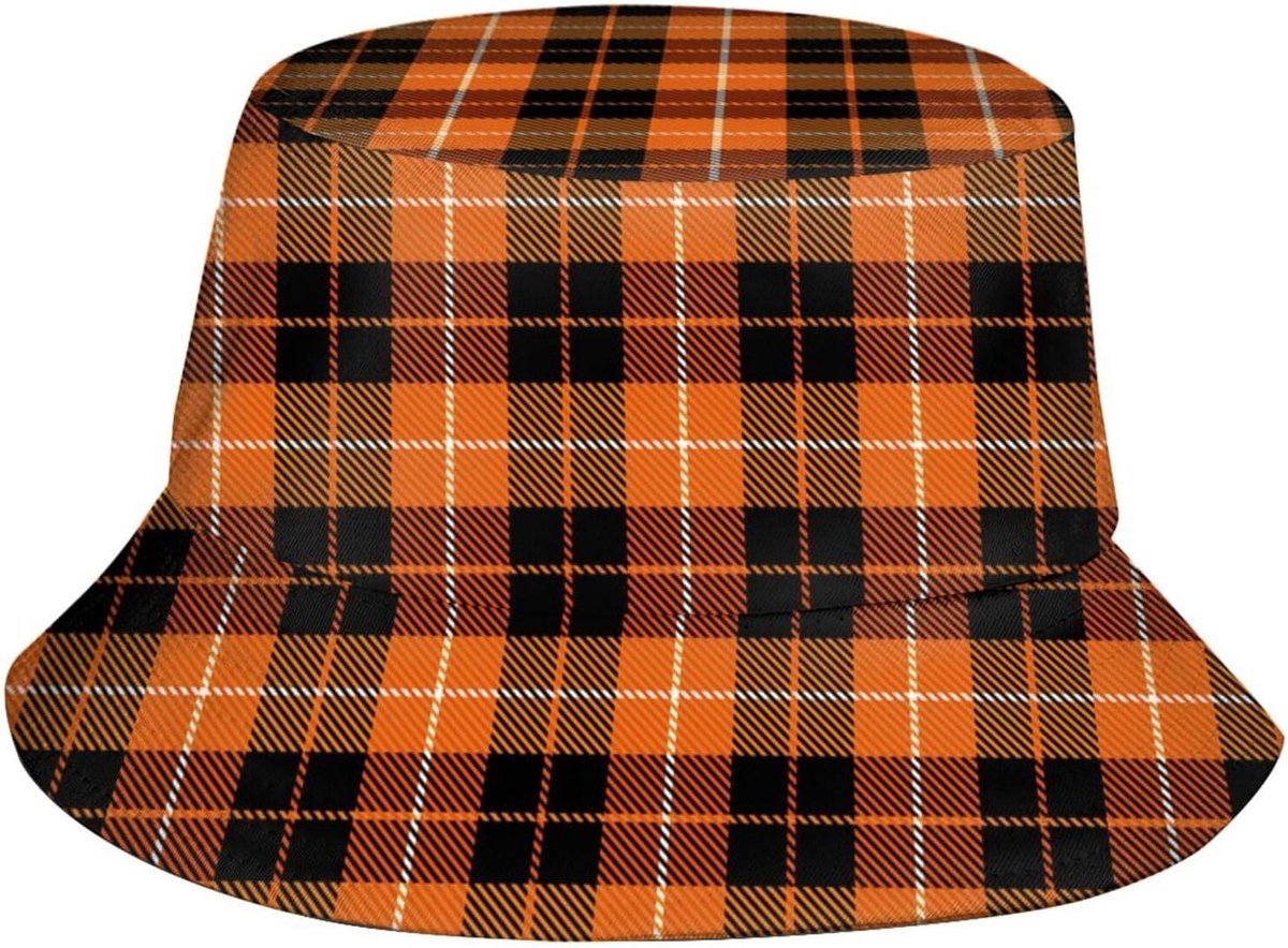 Strandhoed Plaid - Vissershoed - Zon Bescherming - Opvouwbaar - 56-58 cm - Plaid