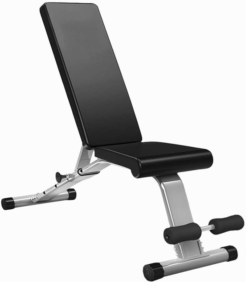 Fitness Trainingsbank - Gewichtsbank Trainingsbank - Full Body Workout - Verstelbare Rugleuning - 300 kg Belastbaar - Zwart