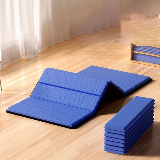 Opvouwbaar Matras - Slaapmat Camping - Comfortabel Slapen - Ruimtebesparend Ontwerp - 185x65cm - Blauw — afbeelding 4