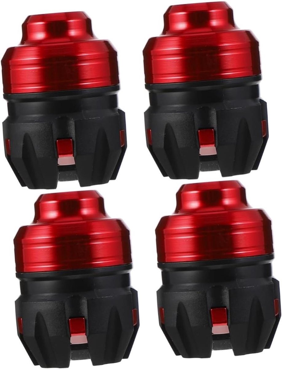 Anti-val Cup Voorwiel - Botsbeschermers Motorfiets - Motor Beschermen - Aluminiumlegering Constructie - 5.1 x 10.2 x 5.1 cm - Rood