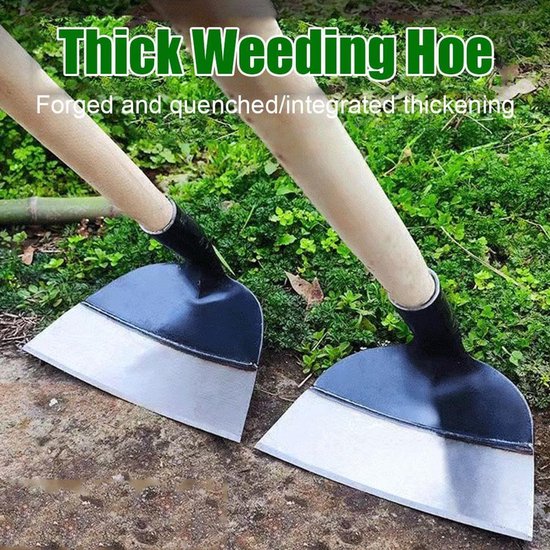 Tuin Schoffel - Onkruidverwijderaar Kop - Tuinonderhoud - Verstevigd Staal - Tot 28.5cm - Zilver — afbeelding 2