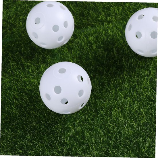 Golfballen - Trainingsballen Oefenballen - Golf Oefenen - Lichtgewicht Kunststof - 41 mm - Wit — afbeelding 4
