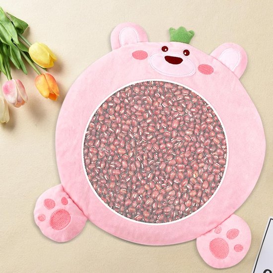 Kalmerend Speelgoed - Knuffel Pluche - Sensorische Stimulatie - Bijtbestendig Ontwerp - 31 x 34 cm - Roze — afbeelding 3