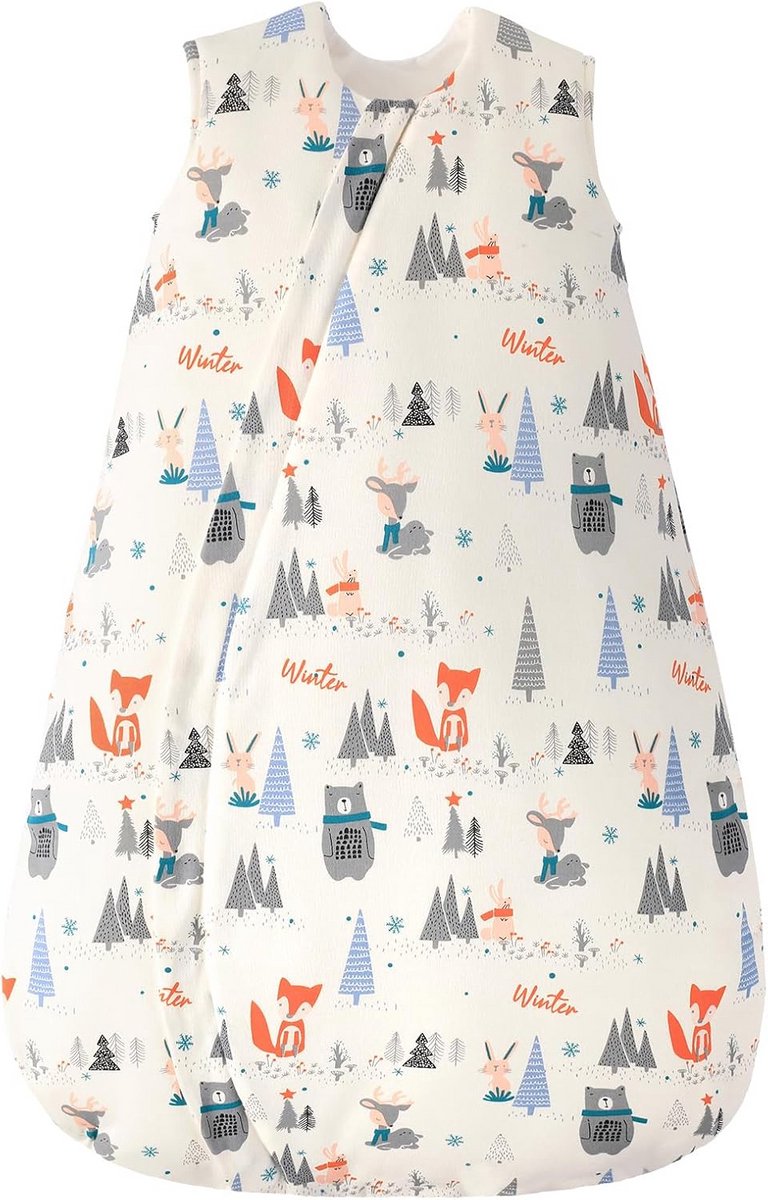 Baby Slaapzak - Kruipzak Omslagdoek - Warm Slapen - 100% Katoen - 12-18 Maanden - Blauw