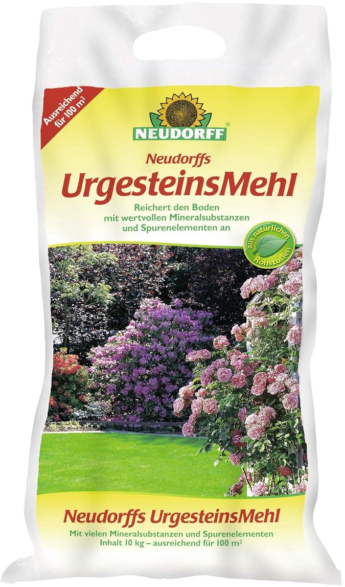 Oersteenmeel - Bodemverbeteraar - Gazon Verrijken - Vulkanische Oorsprong - 10 kg - Grijs