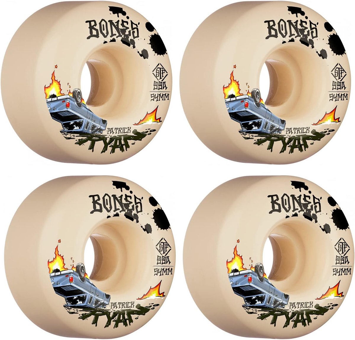 Skateboard Wielen Set Wielenset V4 Street Skateboarding Duurzame Urethaan Formule 54mm 99A