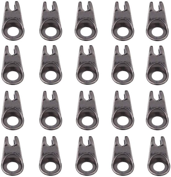 Dailygoods- Vetersluiting - 20 Stuks - Hoogwaardige Legering - Voor Wandelschoenen - Voor Klimgereedschap - Duurzaam - Geschikt voor DIY - Veters van Dailygoods — afbeelding 2