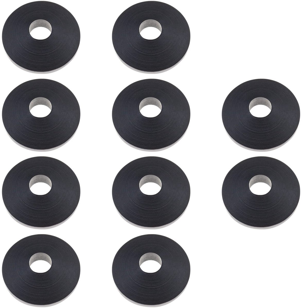 Dailygoods- WC-Brilsluitring 10 Stuks - Rubber Vervanging - 27 mm Diameter - Zwart - Scharnier Armatuur - Duurzaam en Schokbestendig - Toiletzitting