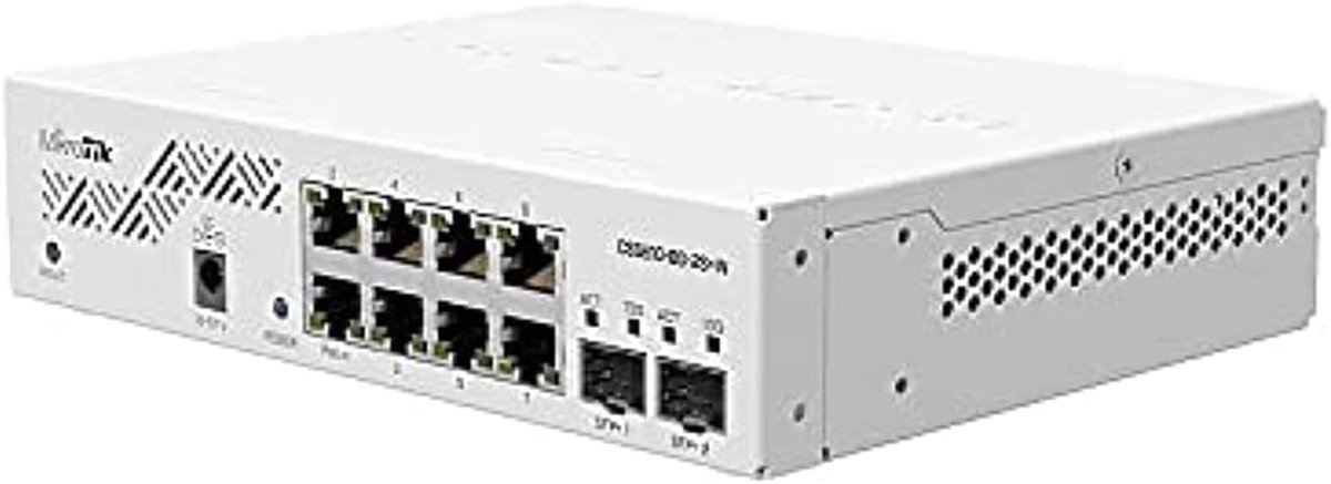 Netwerk Switch - Gigabit Ethernet - Netwerk Uitbreiden - 8 Gigabit Poorten - 2 SFP+ Poorten - Wit