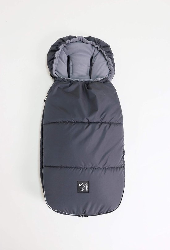 Voetenzak Kinderwagen - Baby deken - Warmte en Comfort - Afneembaar Bovenstuk - Universeel Geschikt - Antraciet — afbeelding 3