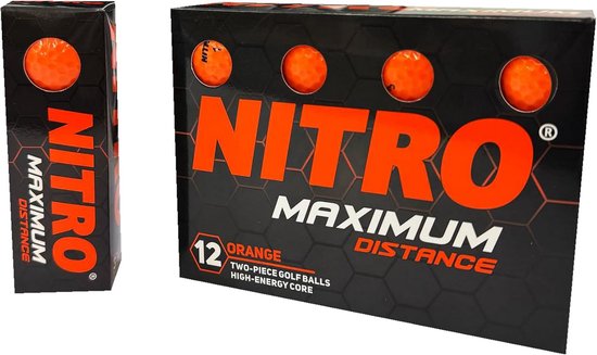 Golfballen Afstand - Golf Ballen - Lange Slagen - Titanium Kern - 12 Stuks - Oranje — afbeelding 3