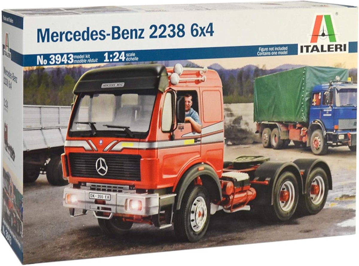 Modelbouwset Vrachtwagen - Kunststof Model - Hobby Bouwen - Gedetailleerd Ontwerp - 28 cm Lengte - Meerkleurig