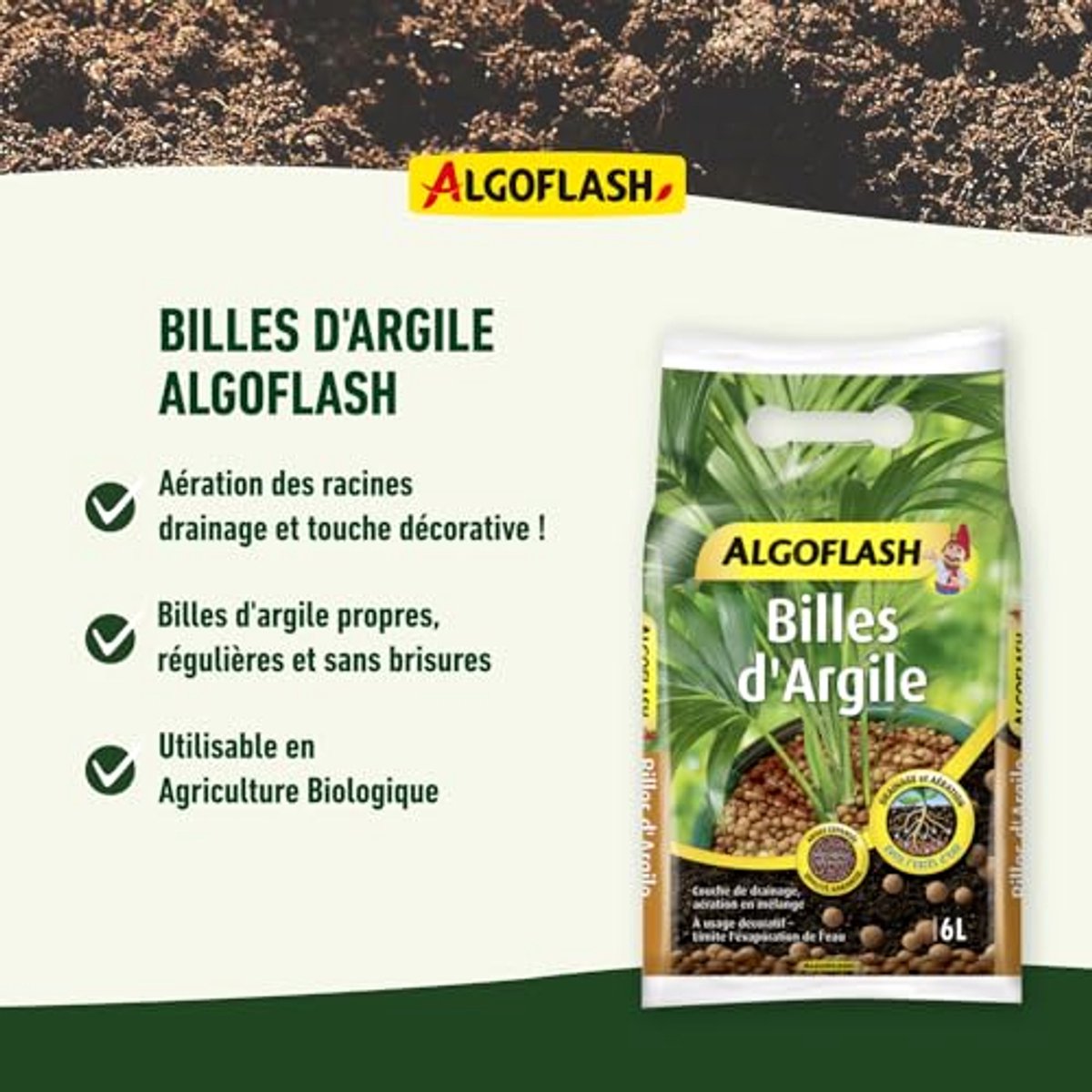Klei korrels - Plantenvoeding - Planten verzorgen - Bevordert wortelgroei - 6 liter - Bruin