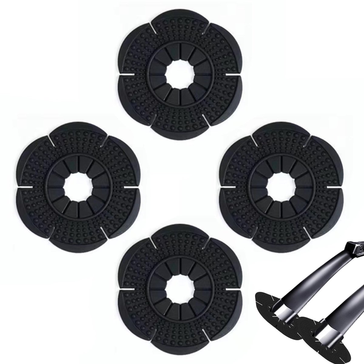 Dailygoods- Ruitenwisserarm Bescherming - 4 Stuks - Voorruit-gatenbeschermers - Auto/Vrachtwagen/SUV - Voorkomt Vuil - Verlengt Levensduur - Ruitenwisserbescherming