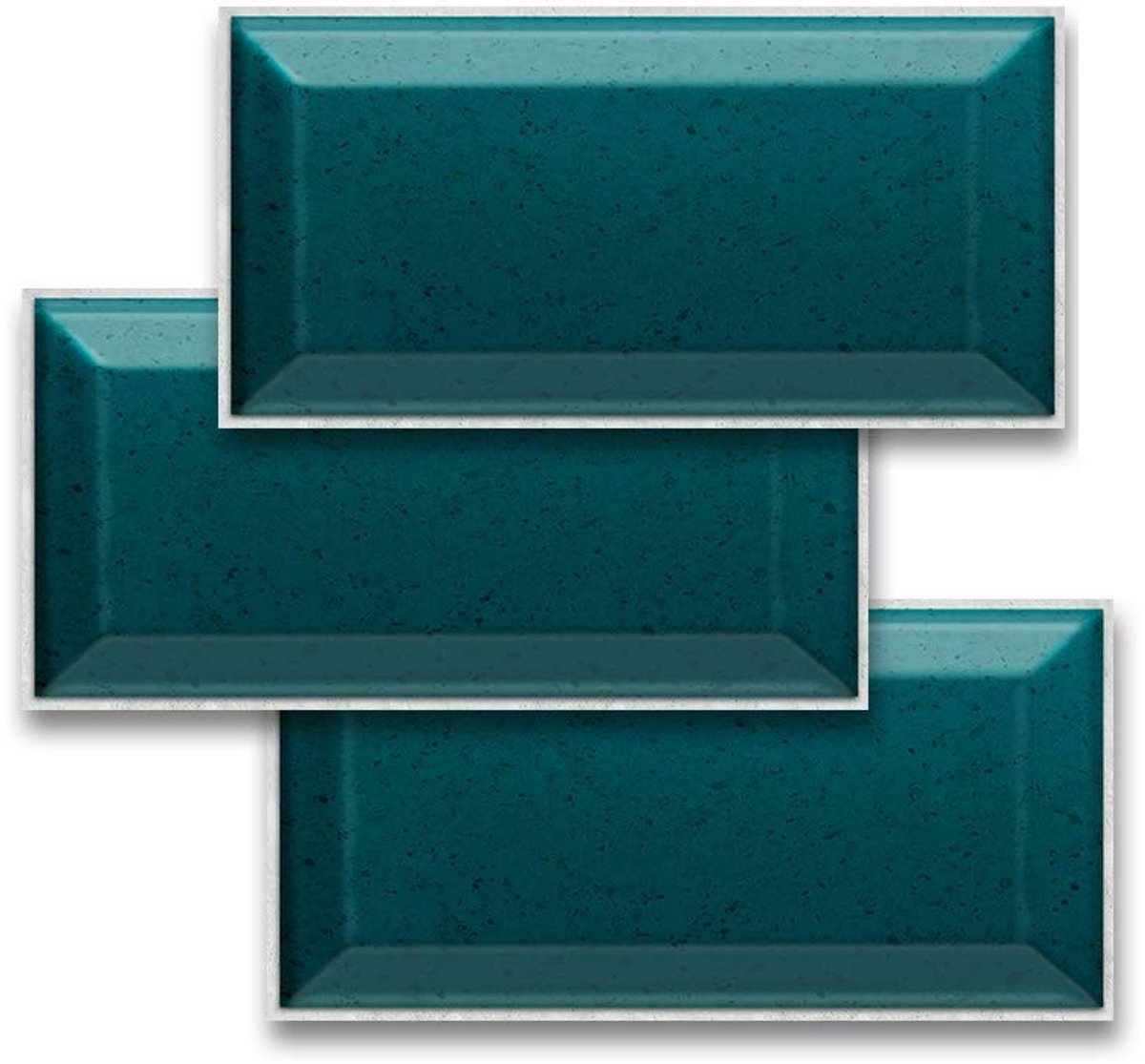 Dailygoods- Tegellijm Stickers - 54 Stuks - Zelfklevend - Muurdecoratie - Badkamer/Keuken - Vierkant - Eenvoudig aan te brengen/te verwijderen - Wanddecoratie