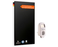 Infrarood Verwarming - Warmtepaneel - Bijverwarmen Ruimte - Met Smart Thermostaat - 300 Watt - Zwart