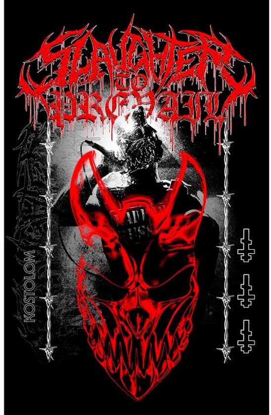 Slaughter To Prevail Demolisher Unisex Vlag - zwart - Standard